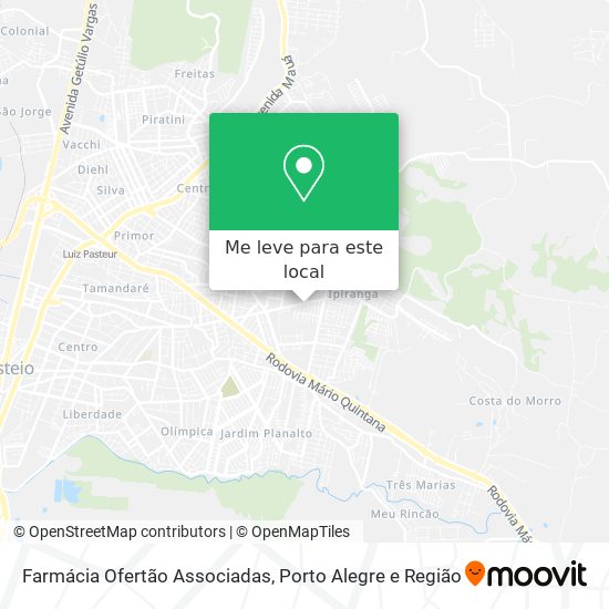 Farmácia Ofertão Associadas mapa