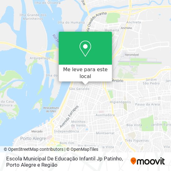 Escola Municipal De Educação Infantil Jp Patinho mapa