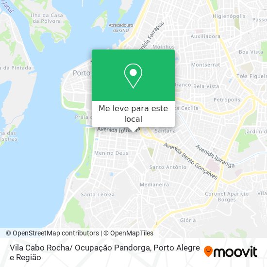 Vila Cabo Rocha/ Ocupação Pandorga mapa
