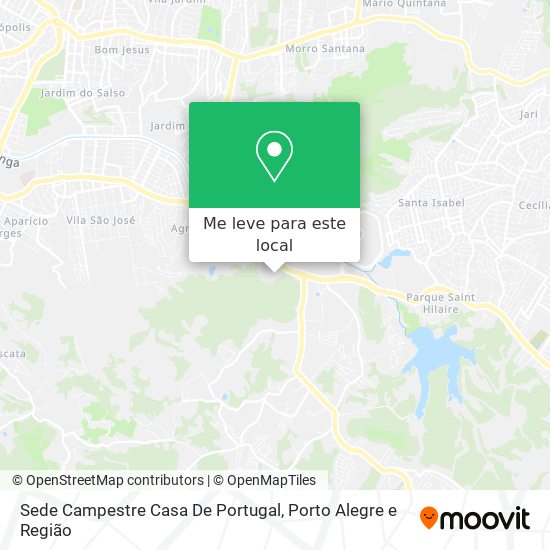 Sede Campestre Casa De Portugal mapa