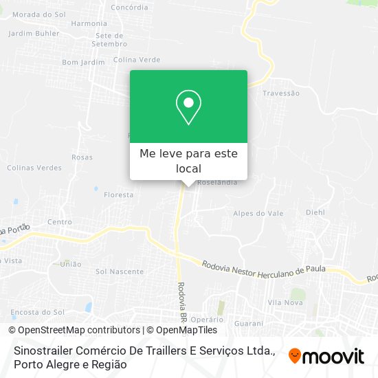 Sinostrailer Comércio De Traillers E Serviços Ltda. mapa