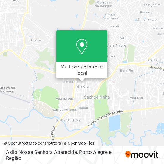 Asilo Nossa Senhora Aparecida mapa