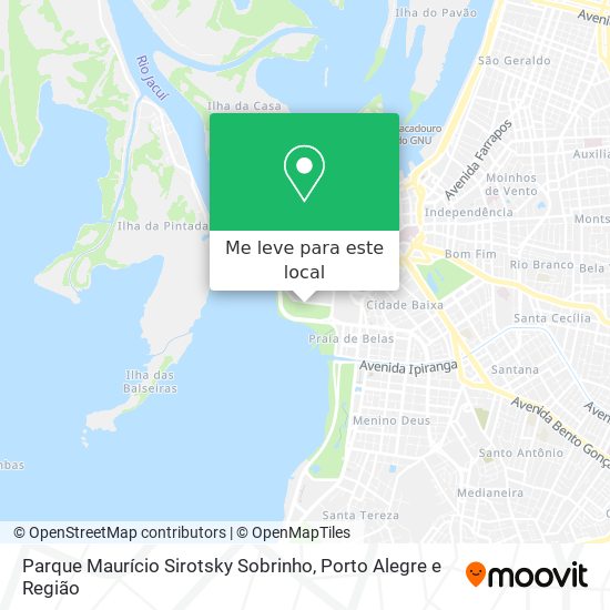 Parque Maurício Sirotsky Sobrinho mapa