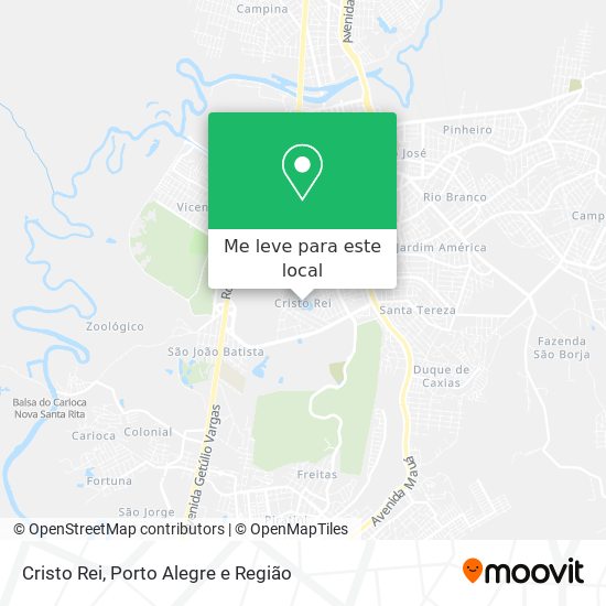 Cristo Rei mapa