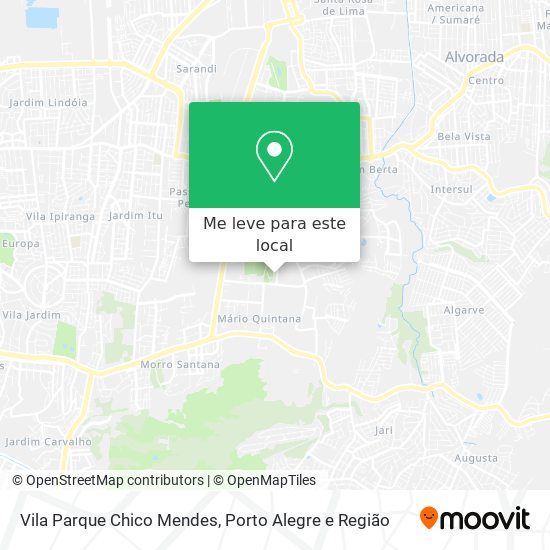 Vila Parque Chico Mendes mapa
