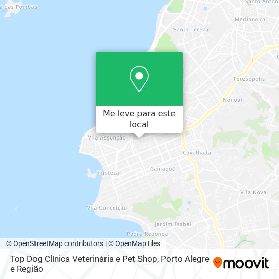 Top Dog Clínica Veterinária e Pet Shop mapa