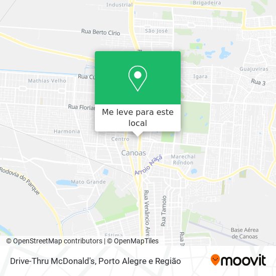 Drive-Thru McDonald's mapa