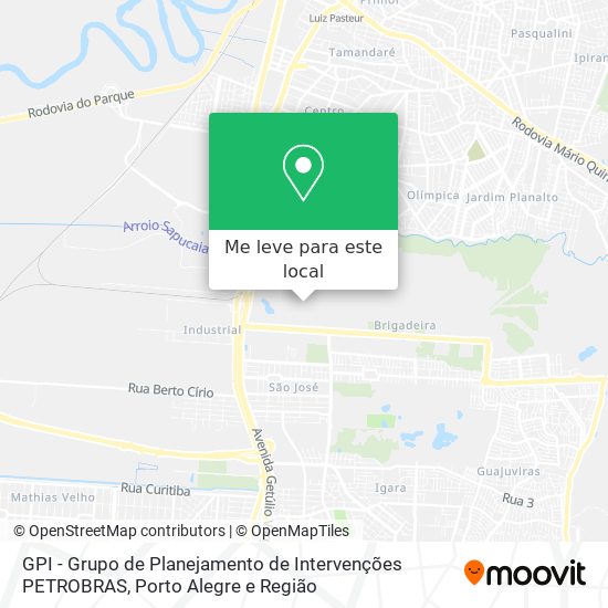 GPI - Grupo de Planejamento de Intervenções PETROBRAS mapa