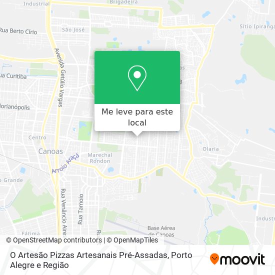O Artesão Pizzas Artesanais Pré-Assadas mapa