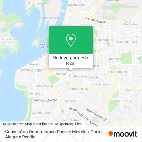 Consultório Odontológico Daniele Meireles mapa
