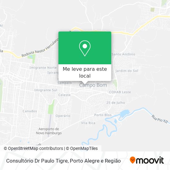 Consultório Dr Paulo Tigre mapa