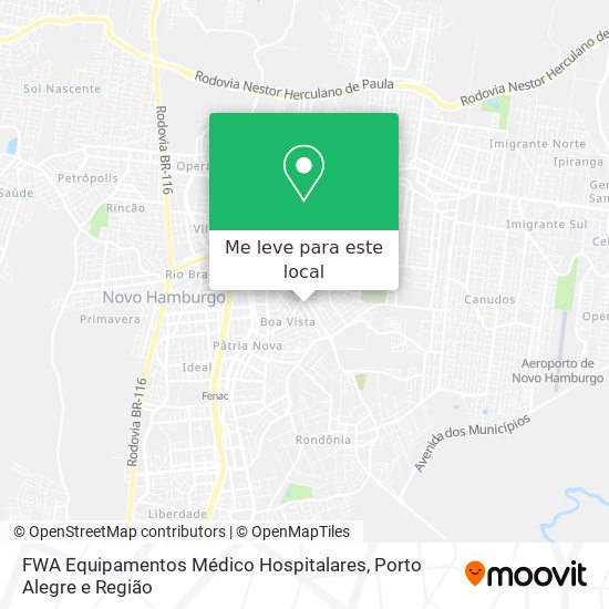 FWA Equipamentos Médico Hospitalares mapa