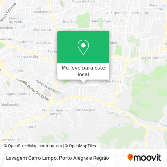 Lavagem Carro Limpo mapa