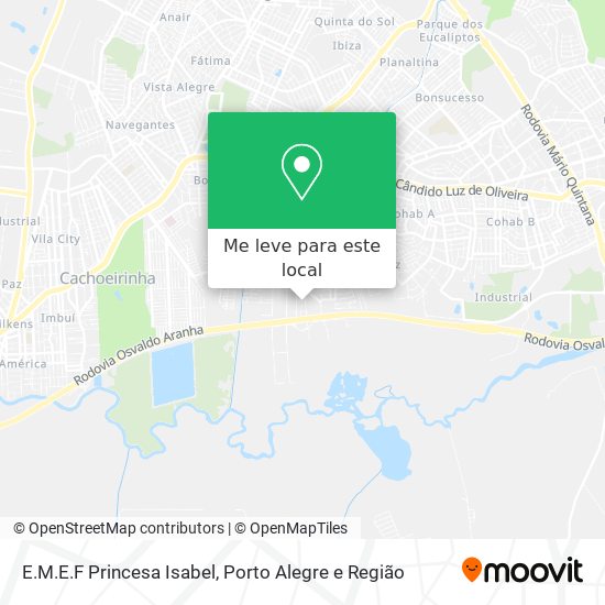 E.M.E.F Princesa Isabel mapa