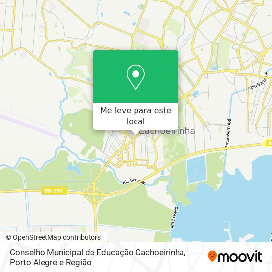 Conselho Municipal de Educação Cachoeirinha mapa