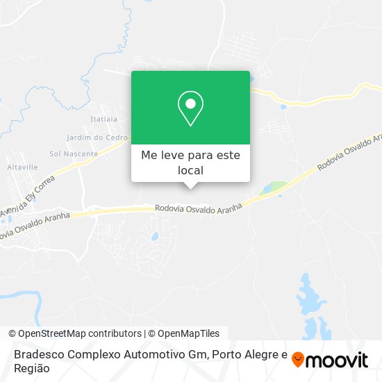 Bradesco Complexo Automotivo Gm mapa