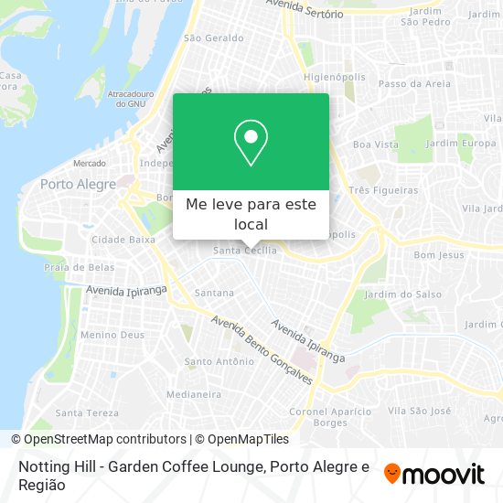 Notting Hill - Garden Coffee Lounge mapa