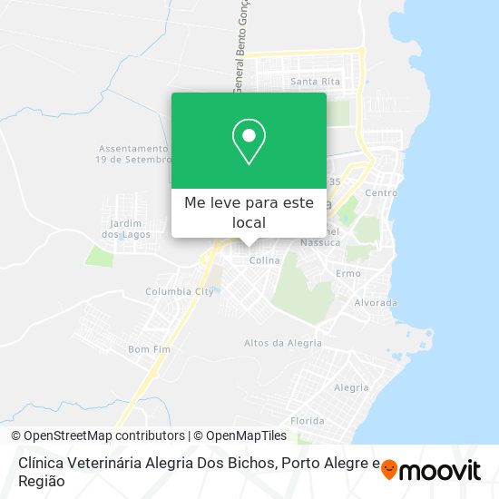 Clínica Veterinária Alegria Dos Bichos mapa