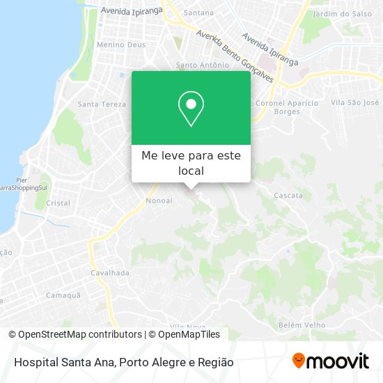 Hospital Santa Ana mapa