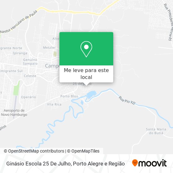 Ginásio Escola 25 De Julho mapa