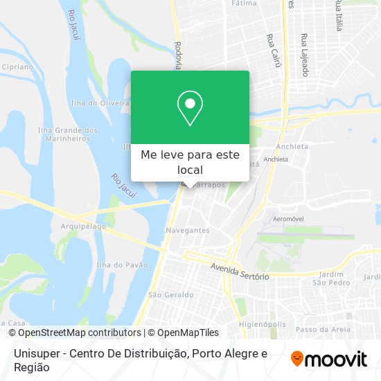 Unisuper - Centro De Distribuição mapa