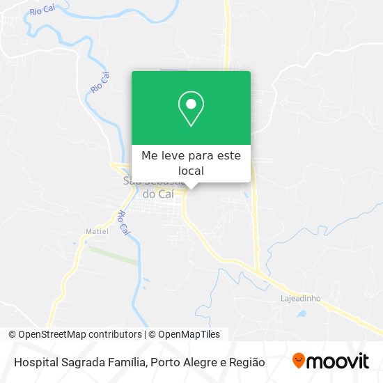 Hospital Sagrada Família mapa