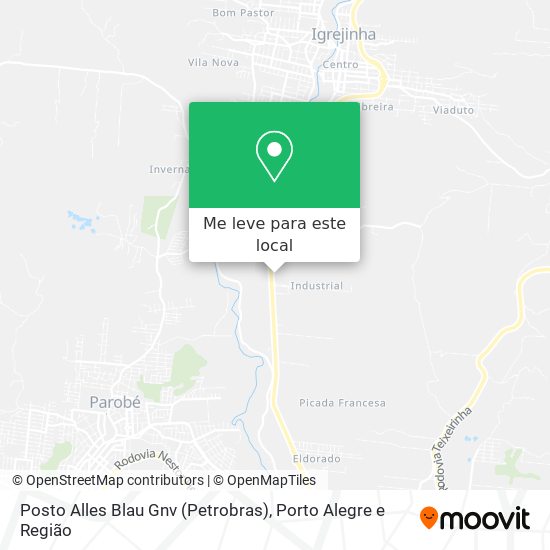 Posto Alles Blau Gnv (Petrobras) mapa