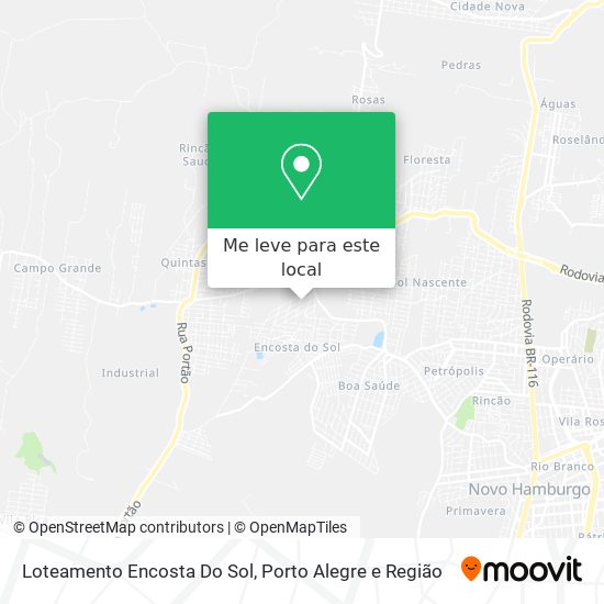 Loteamento Encosta Do Sol mapa