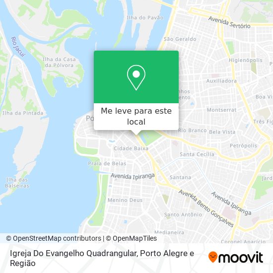 Igreja Do Evangelho Quadrangular mapa