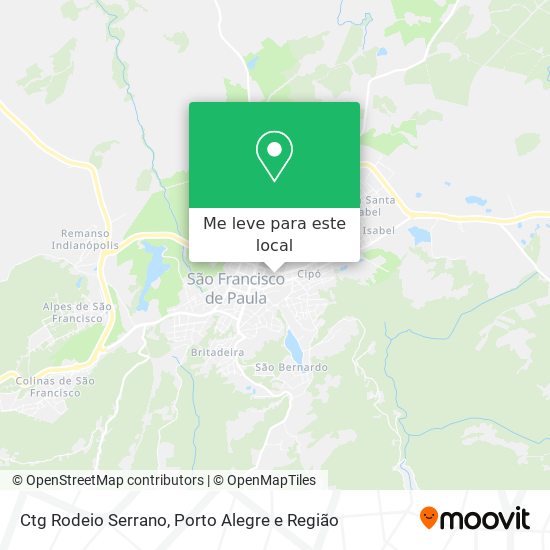 Ctg Rodeio Serrano mapa
