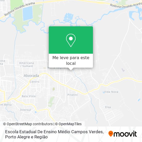 Escola Estadual De Ensino Médio Campos Verdes mapa