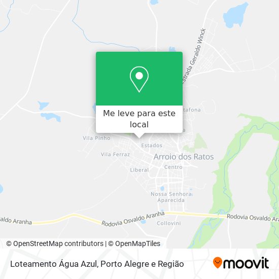 Loteamento Água Azul mapa