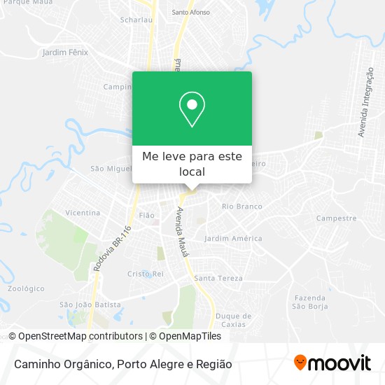 Caminho Orgânico mapa