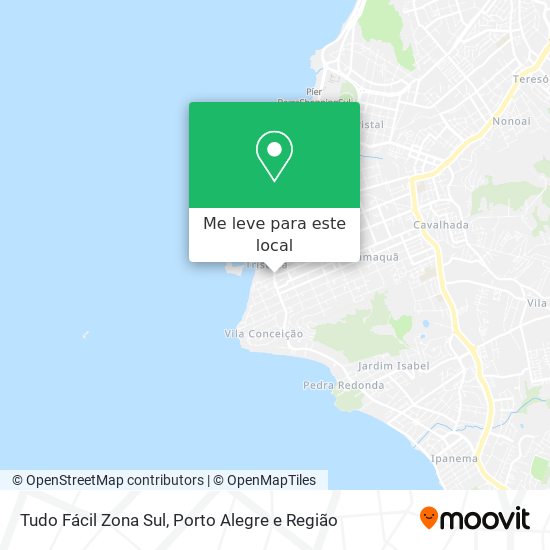 Tudo Fácil Zona Sul mapa