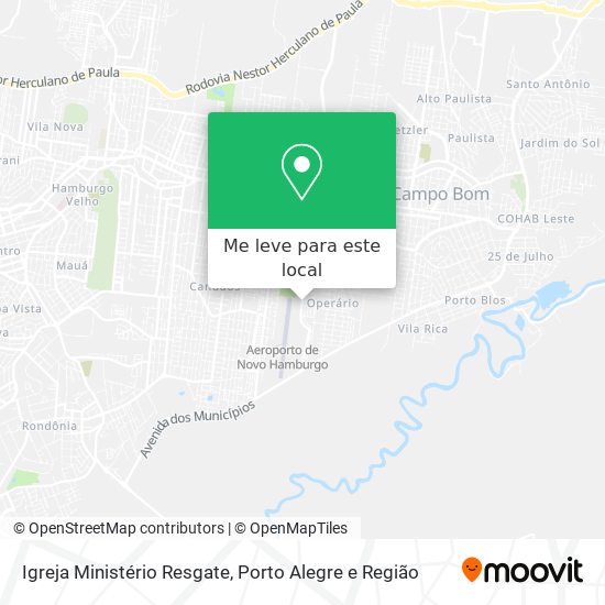 Igreja Ministério Resgate mapa