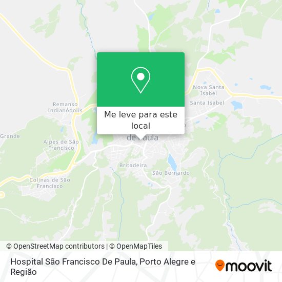 Hospital São Francisco De Paula mapa