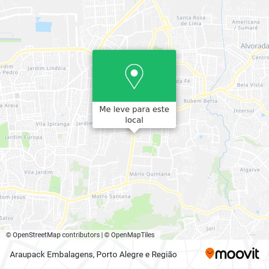 Araupack Embalagens mapa