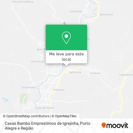 Casas Bambu Emprestimos de Igrejinha mapa