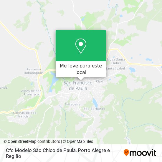 Cfc Modelo São Chico de Paula mapa