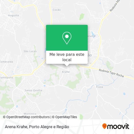 Arena Krahe mapa