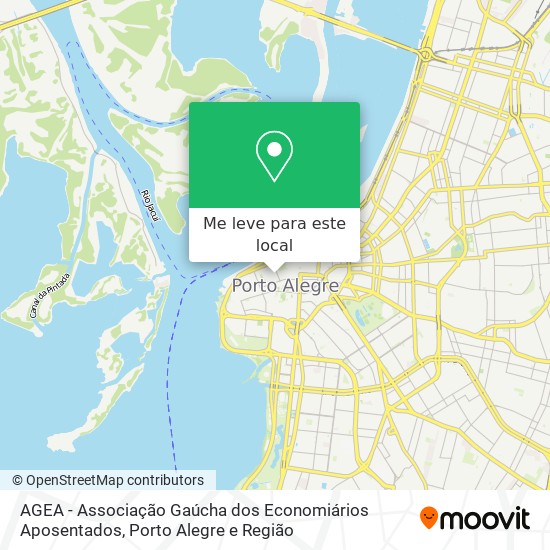 AGEA - Associação Gaúcha dos Economiários Aposentados mapa