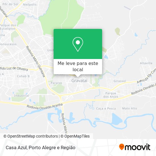 Casa Azul mapa