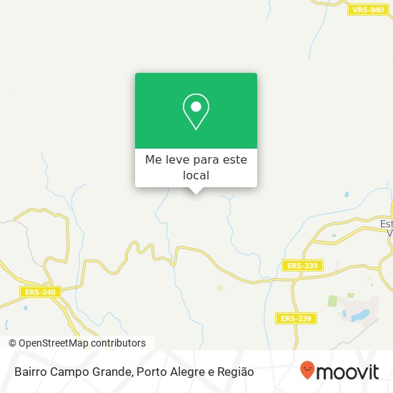 Bairro Campo Grande mapa