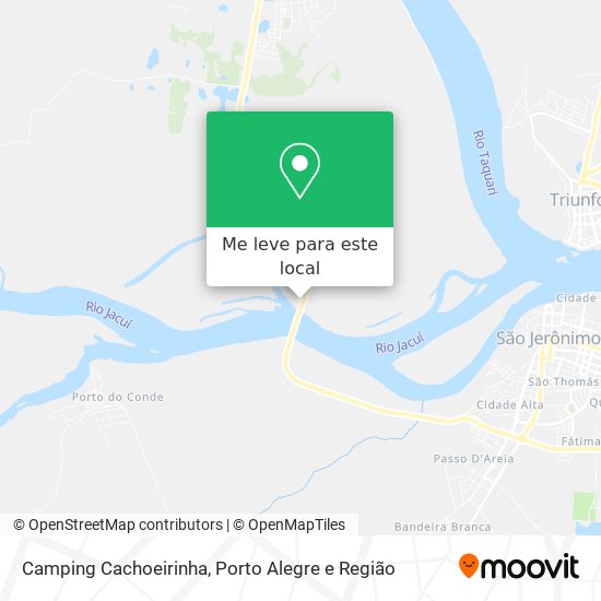 Camping Cachoeirinha mapa
