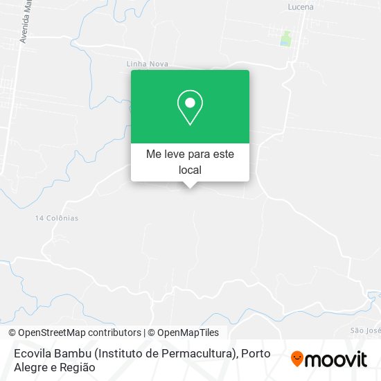 Ecovila Bambu (Instituto de Permacultura) mapa