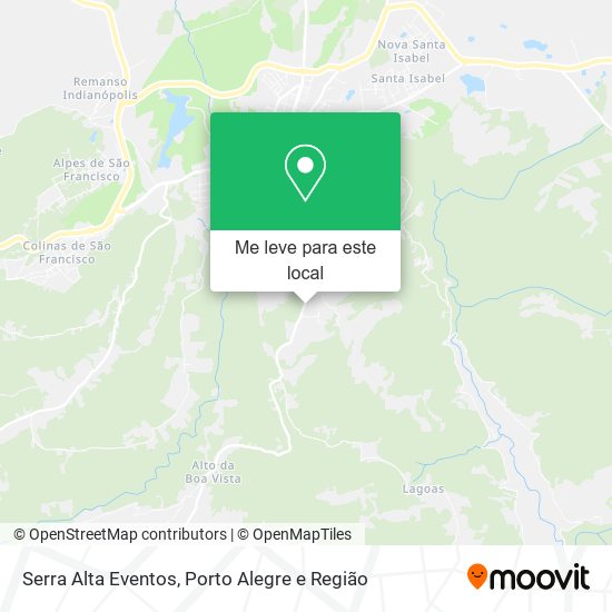 Serra Alta Eventos mapa
