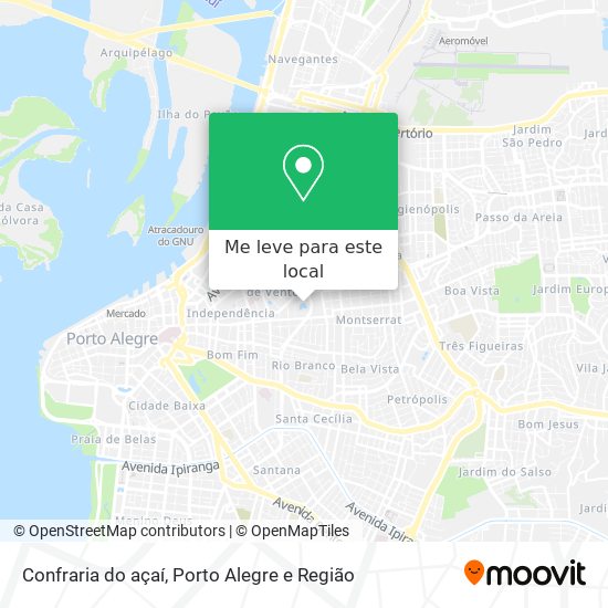 Confraria do açaí mapa