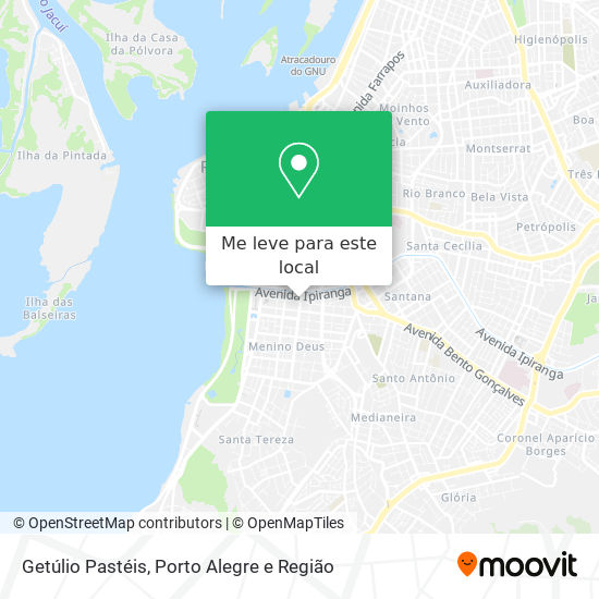 Getúlio Pastéis mapa