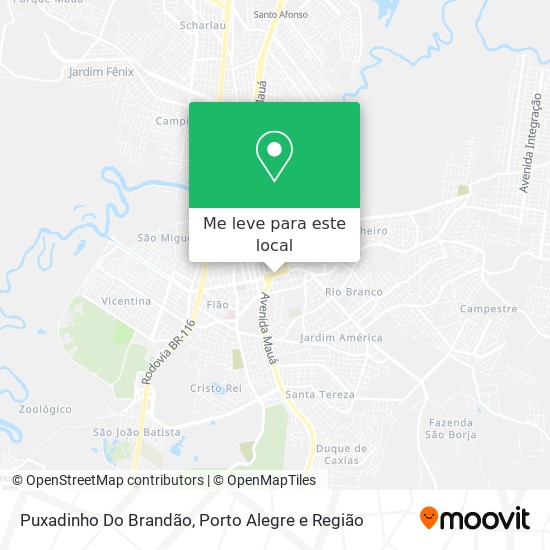 Puxadinho Do Brandão mapa