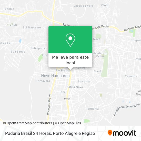 Padaria Brasil 24 Horas mapa
